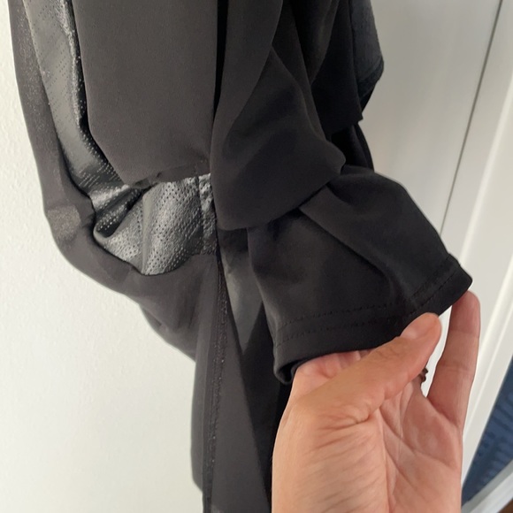 Black Maxi with faux leather side panel - Picture 4 of 5